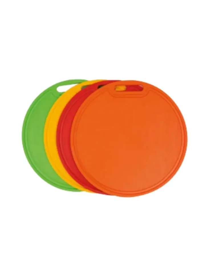 Okrągłe, deski do krojenia owoców i warzyw z rączką