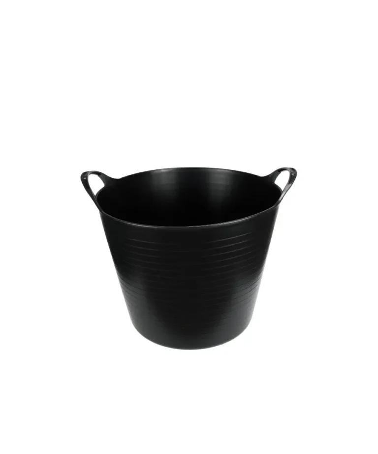 Pojemnik elastyczny czarny okrągły